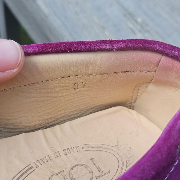 Tod's Suede Slip-On Loafers Size 37 (US 7) - Picture 5 of 6